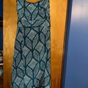 Teal and White Sun Dress